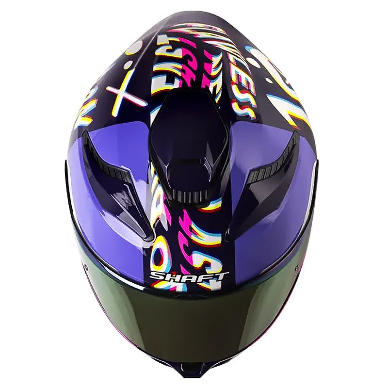 Casco Shaft 584 Sp Rgb Morado Visor Revo Morado