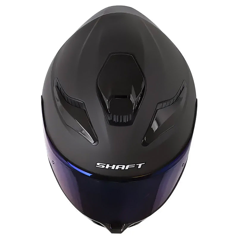 Casco Shaft 584 Sp Solid Gris Oscuro Negro Visor Iridium Azul