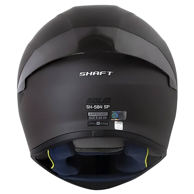 Casco Shaft 584 Sp Solid Gris Oscuro Negro Visor Iridium Azul