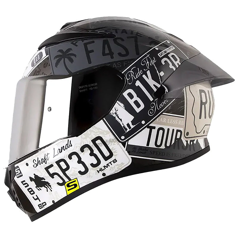 Casco Shaft 584 Sp State Gris Visor Iridium Silver