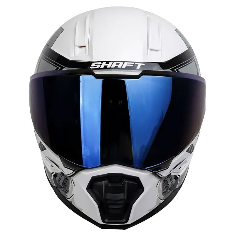 Casco Shaft 595 Original_Storm Blanco Gris Visor Iridium Azul