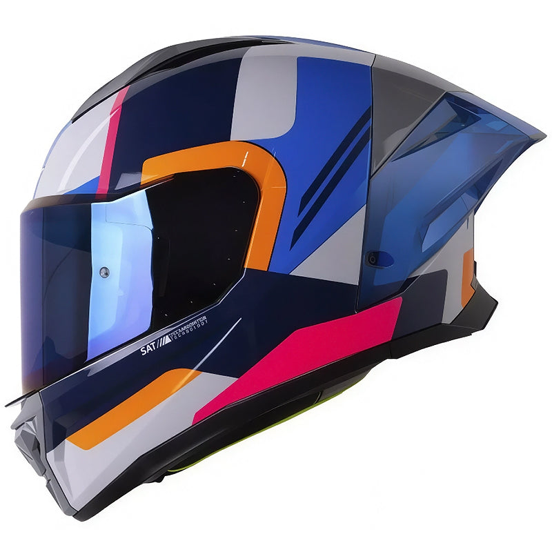 Casco Shaft 596 Sp Fick Gris Claro Naranja