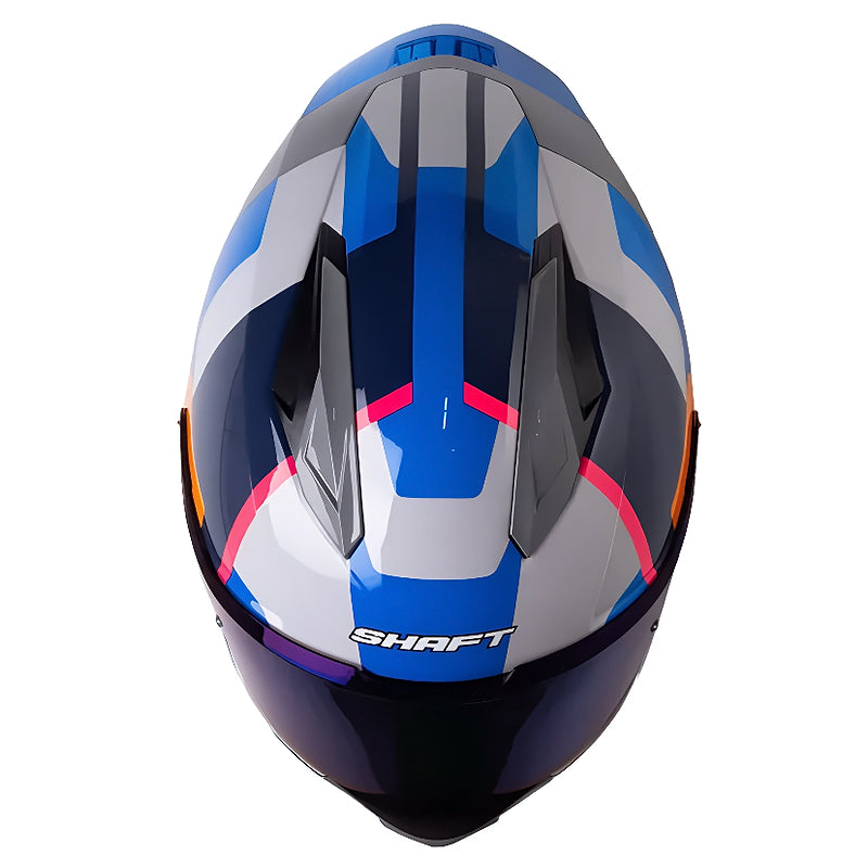 Casco Shaft 596 Sp Fick Gris Claro Naranja