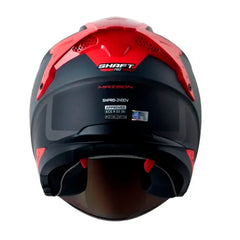 Casco Shaft Pro 240Dv Maison Gris Rojo Visor Iridium Rojo