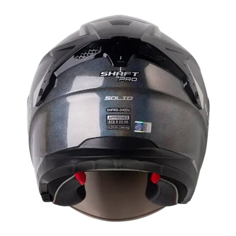 Casco Shaft Pro 240Dv Solid Camaleon Gris Oscuro Visor Smoke