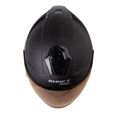 Casco Shaft Pro 240Dv Solid Negro Fucsia Visor Iridium Morado