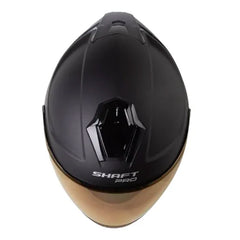 Casco Shaft Pro 240Dv Solid Negro Morado Claro Visor Iridium Morado