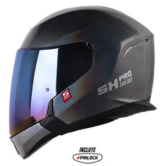 Casco Shaft Pro 300 Modular Solid Camaleon Visor Iridium Azul