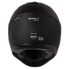 Casco Shaft Pro 300 Modular Solid Negro Gris Visor Iridium Azul