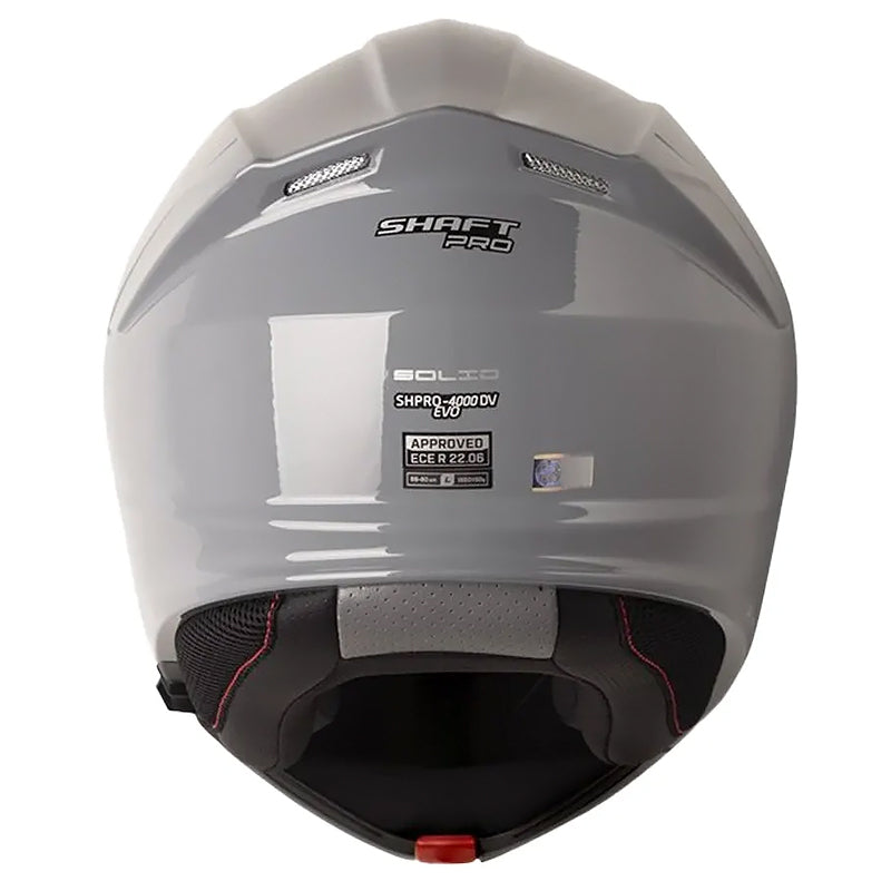 Casco Shaft Pro 4000Dv Evo Solid Gris Visor Claro Azul