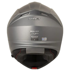 Casco Shaft Pro 4000Dv Evo Solid Titanio Visor Claro Azul
