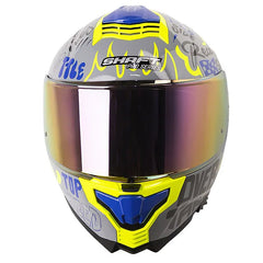 Casco Shaft Pro 609 Venom Block Lett Gris Azul