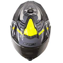Casco Shaft Pro 609 Venom Madness Gris Negro Visor Iridium Silver