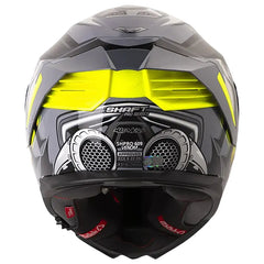 Casco Shaft Pro 609 Venom Madness Gris Negro Visor Iridium Silver