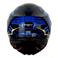 Casco Shaft Pro 609 Venom Parasyte Azul Oscuro Visor Iridium Azul