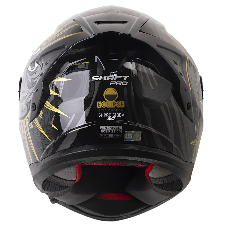 Casco Shaft Pro 610Dv Eclipse Negro Dorado