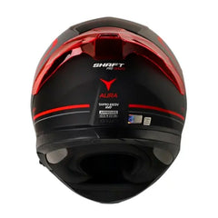 Casco Shaft Pro 612Dv Evo Aura Gris Rojo Visor Iridium Rojo