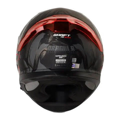 Casco Shaft Pro 612Dv Evo Dracula Negro Gris Visor Iridium Rojo