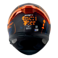 Casco Shaft Pro 612Dv Evo Encripter Negro Naranja Visor Iridium Azul