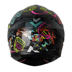 Casco Shaft Pro 620 Evo Carbon 888 Full Color Visor Iridium Azul
