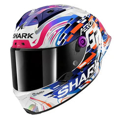 Casco Shark- Aeron Gp Réplica Zarco Morado Azul