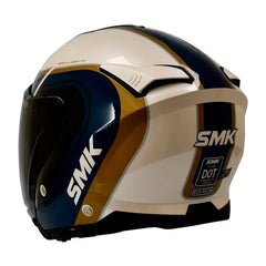 Casco Smk Gtj Libero Blanco Brillante Azul Café