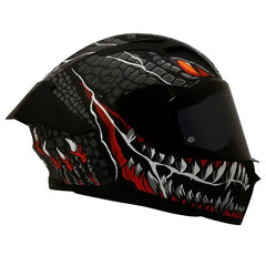 Casco Smk Stellar Ma263 Negro Rojo