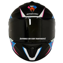 Casco Spartan Draken Frantic Azul Rosado
