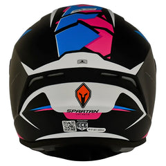 Casco Spartan Draken Frantic Azul Rosado
