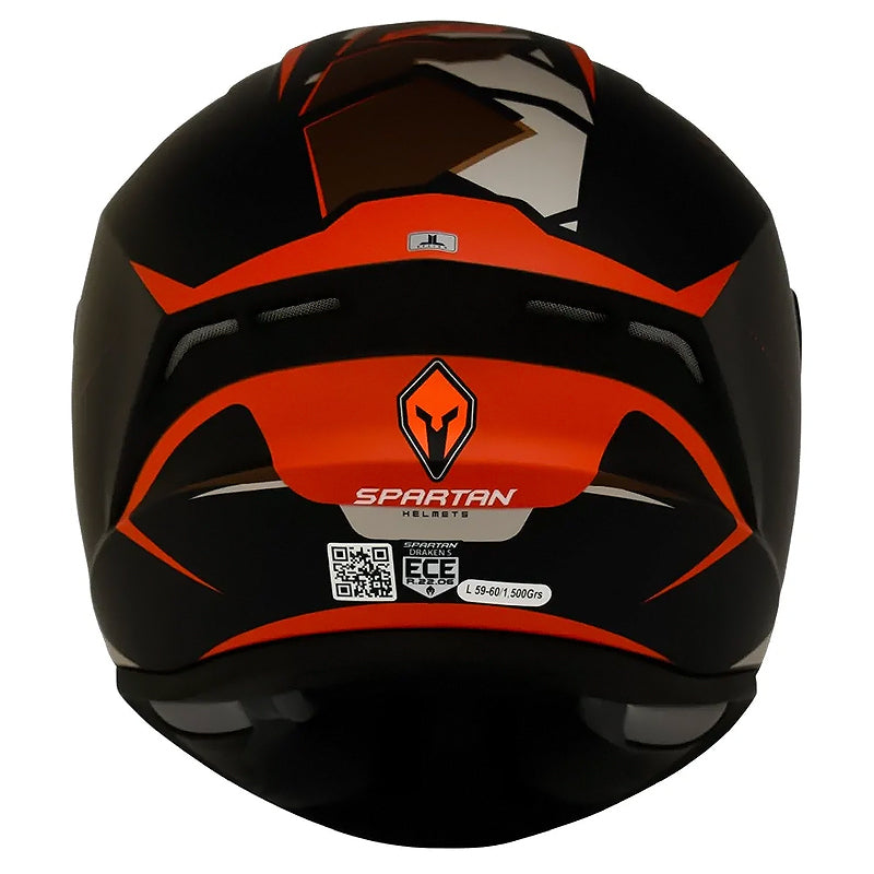 Casco Spartan Draken Frantic Negro Camo Café