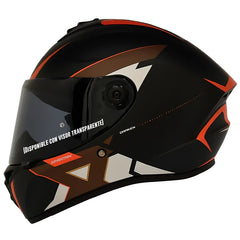 Casco Spartan Draken Frantic Negro Camo Café