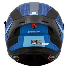 Casco Spartan Panther Detroit Azul