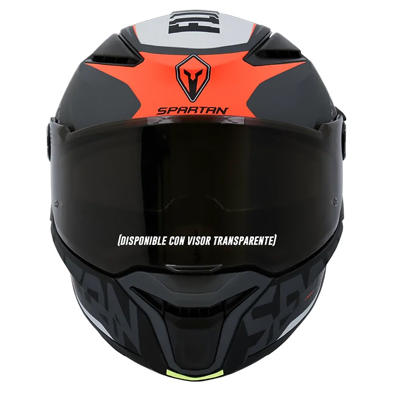 Casco Spartan Panther Flight Negro Rojo