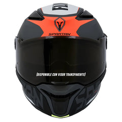 Casco Spartan Panther Flight Negro Rojo