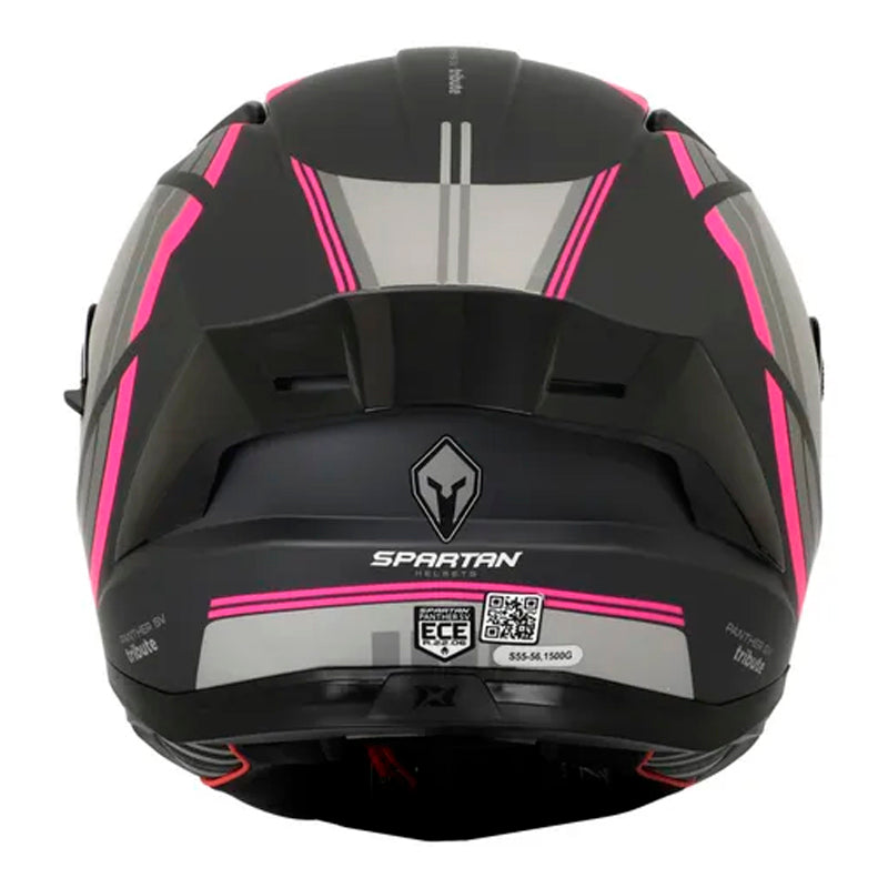 Casco Spartan Panther SV Tribt GRM Fucsia Mate