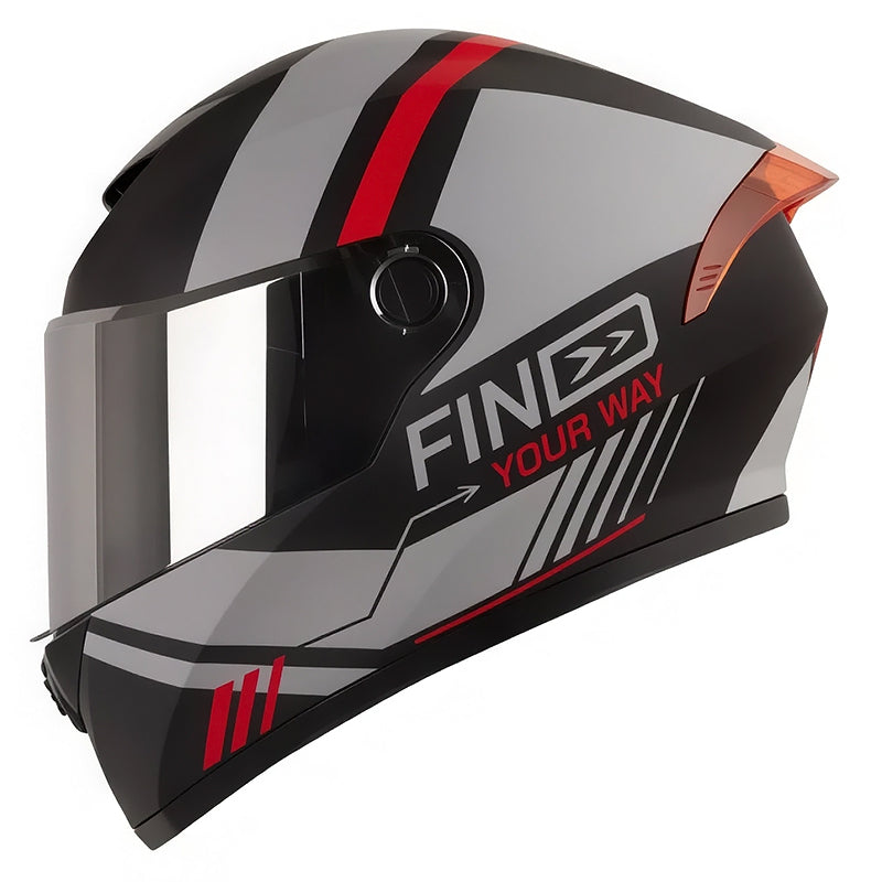 Casco X-One X-500Gt Evo Bardok Negro Rojo