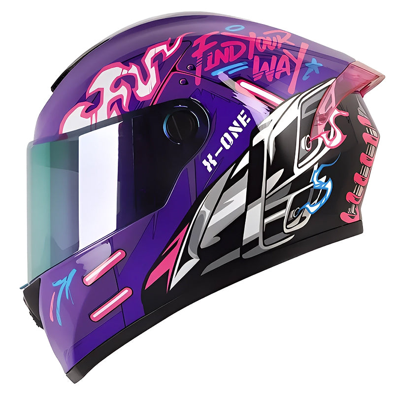 Casco X-One X-500Gt Evo GPT Morado Fucsia