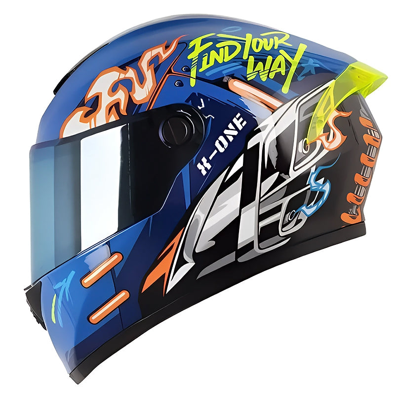 Casco X-One X-500Gt Evo Gpt Azul Naranja