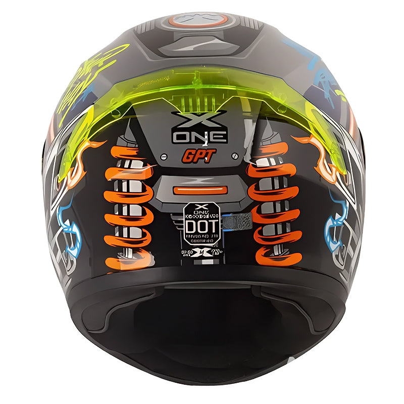 Casco X-One X-500Gt Evo Gpt Gris Oscuro Naranja