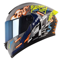 Casco X-One X-500Gt Evo Gpt Gris Oscuro Naranja