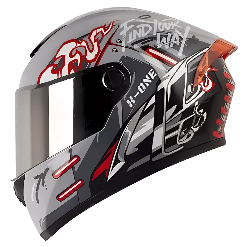 Casco X-One X-500Gt Evo Gpt Gris Rojo