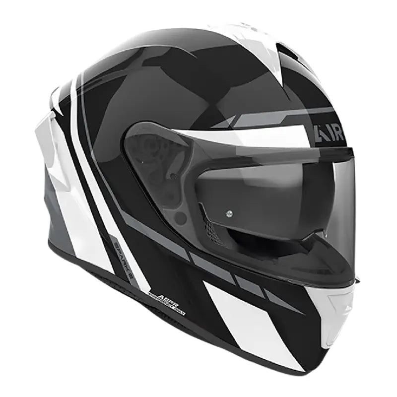 Casco Airoh Spark 2 Spinner Blanco Gris Brillo