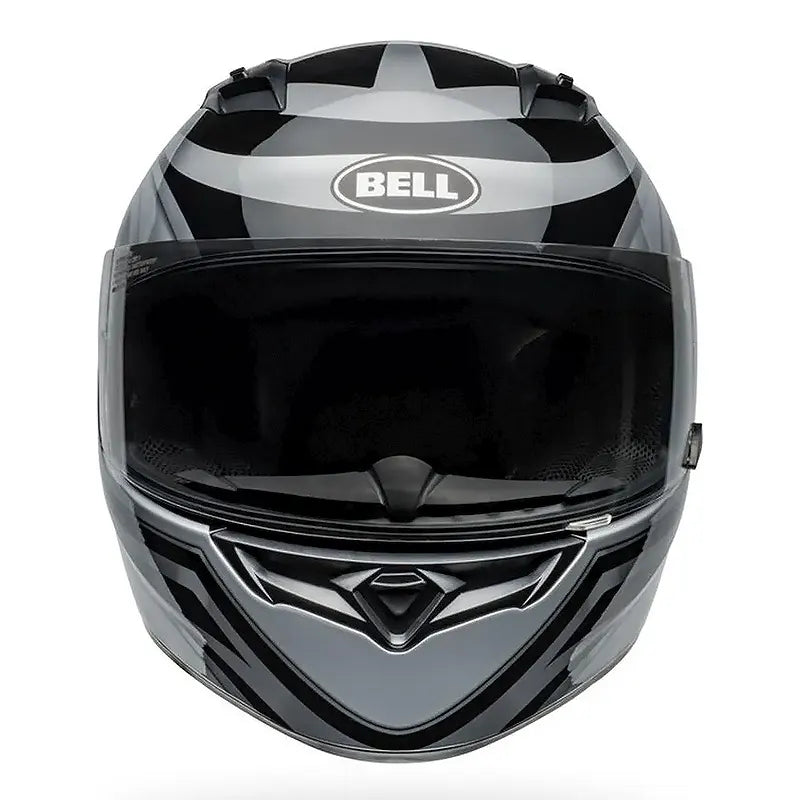 Casco Bell Qualifier Conduit Plata Negro Brillo