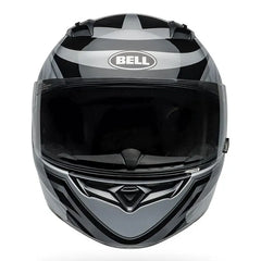 Casco Bell Qualifier Conduit Plata Negro Brillo