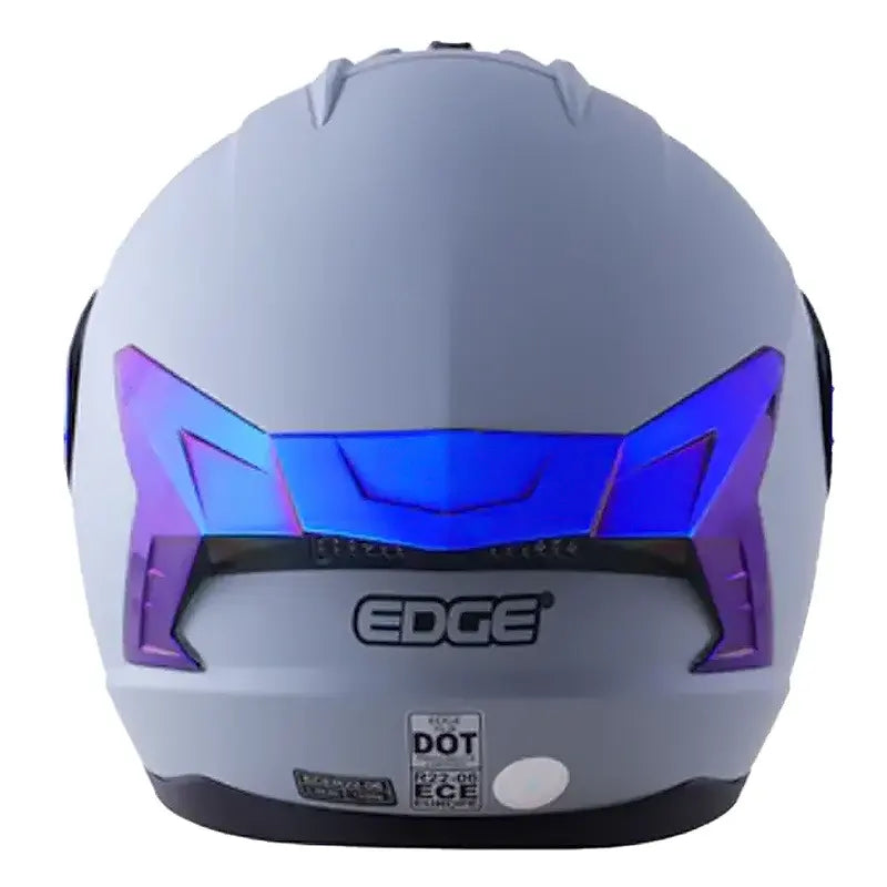 Casco Edge Extreme Solid Gris Azul