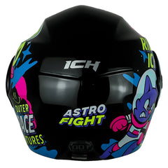 Casco Ich 3110s Kids Astro Fight Negro Fucsia
