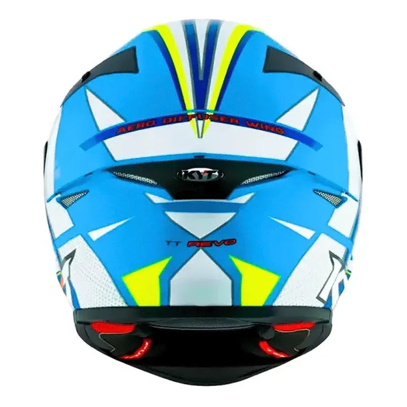Casco Kyt Tt Revo Grand Prix Blanco Azul
