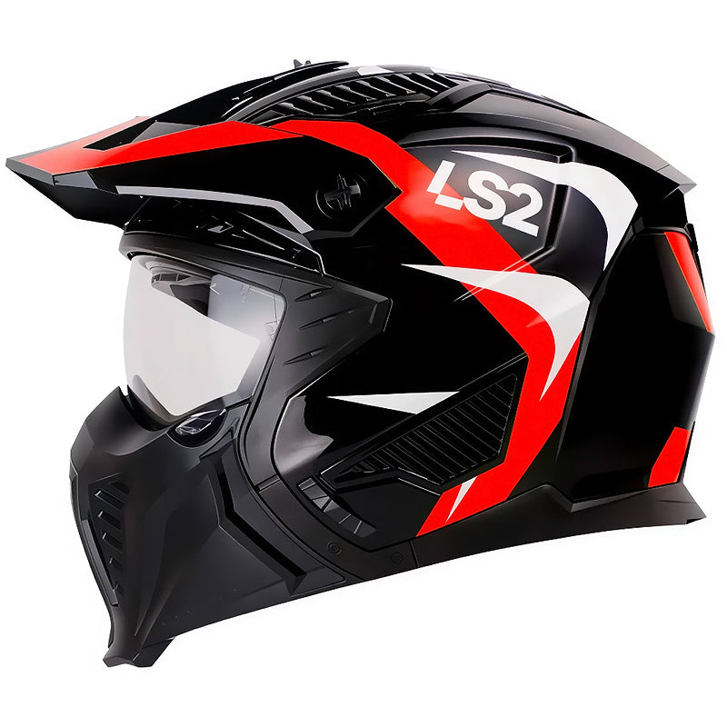 Casco Ls2 606 Drifter Triality Rojo