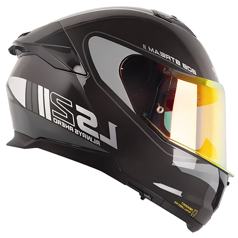 Casco Ls2 FF808 Stream II Hitech Gris Oscuro