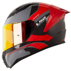 Casco Ls2 Ff810 Vision Gris Oscuro Rojo
